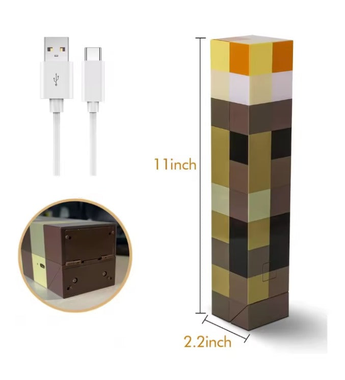 Lámpara de Antorcha Minecraft