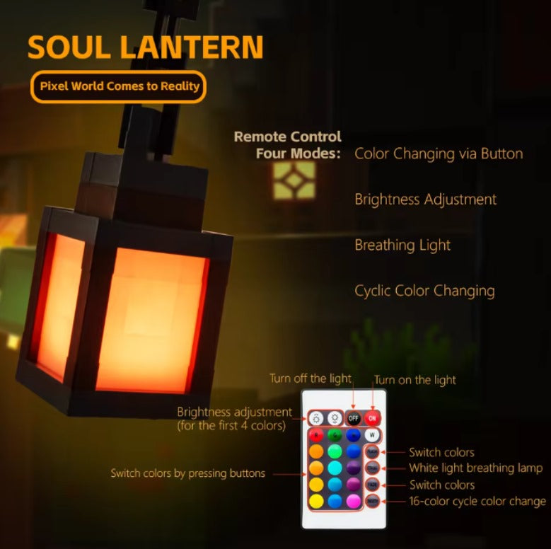 Lámpara de Linterna Minecraft