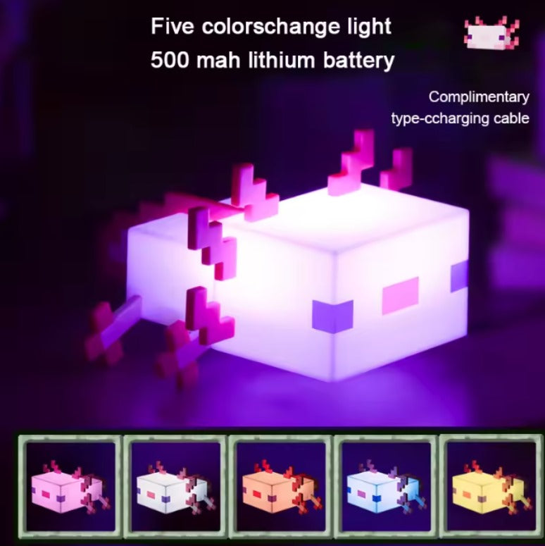 Lámpara de Ajolote Minecraft